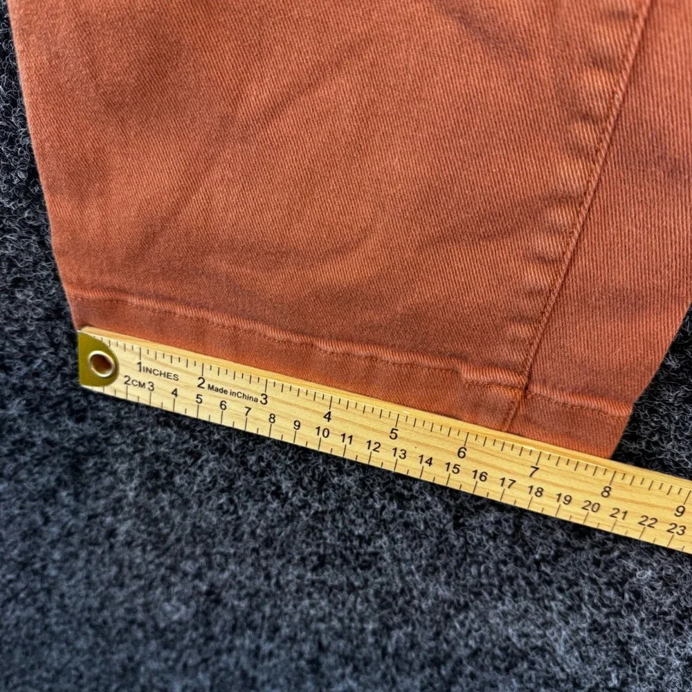 Gap High Rise Carpenter Utility Pants Burnt Orange Straight Leg Size 4